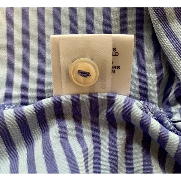 Peter Millar Southern Comfort Blue Stripe Men’s Golf Shirt Polo Size Large - Picture 6 of 9